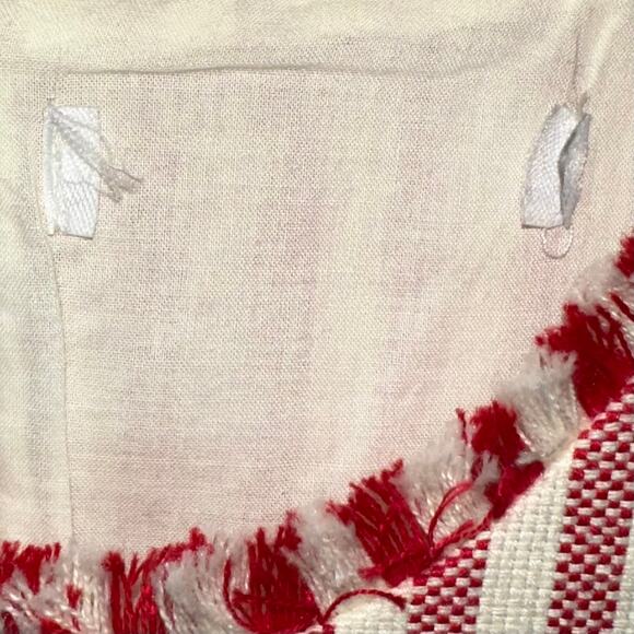 Lucy Paris Adeline Striped Cotton Ticking Flounce Hem Dress Size M - Picture 6 of 16